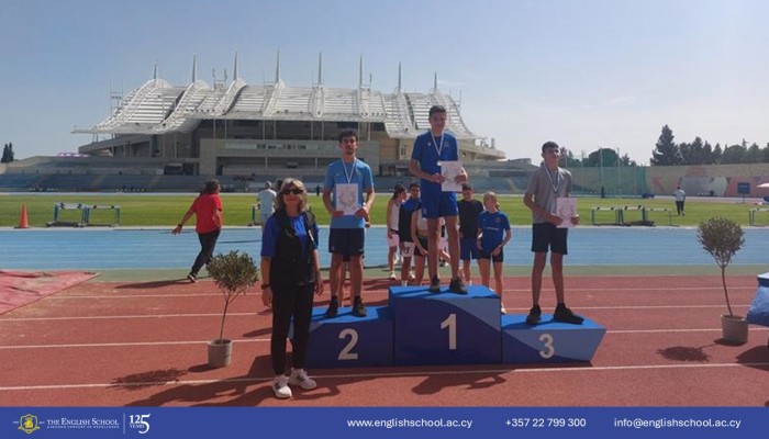 Junior Boys Shine at the Nicosia Schools Athletics Competition